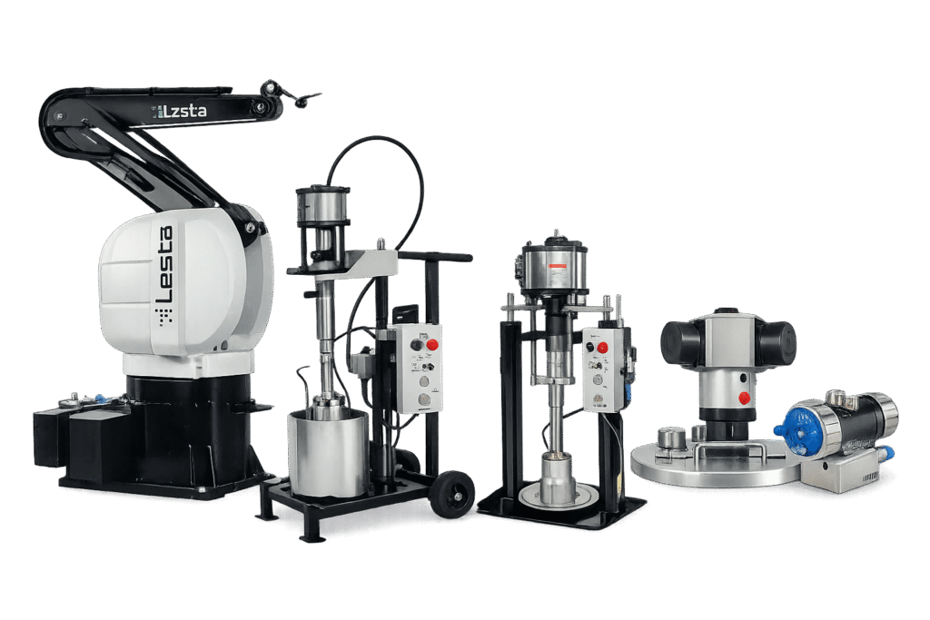 Custom automated industrial spray finishing system configuration.