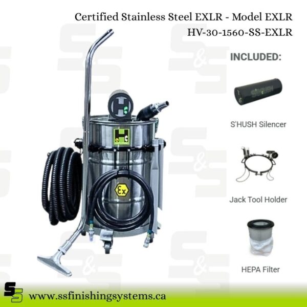 Hafcovac Certified Stainless Steel Vacuums EXLR