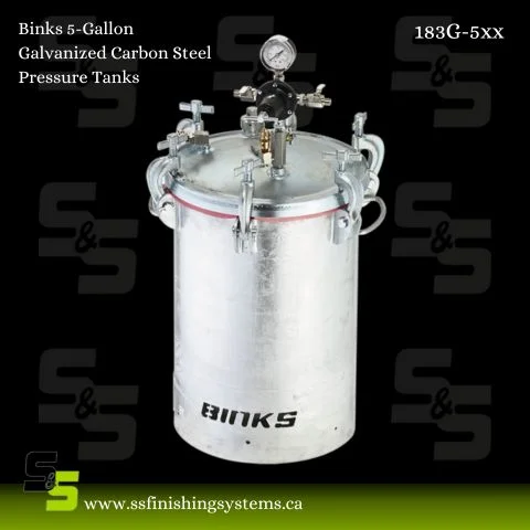 f5536a_0a4e7d056f414dc498aa03acee1c067amv2.webp Binks 5-Gal Galvanized Carbon Steel Pressure Tanks