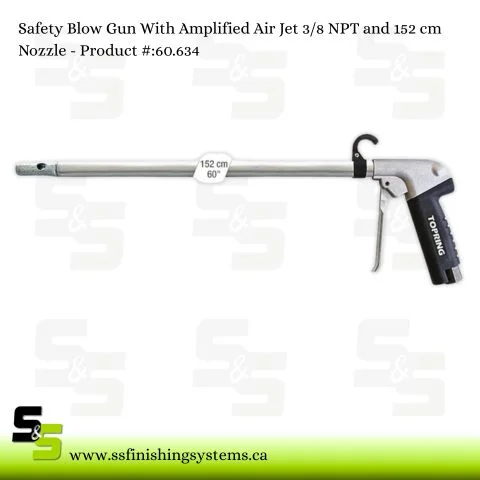 Magnum Extra Thrust Long Safety Blow Guns with Venturi Nozzle