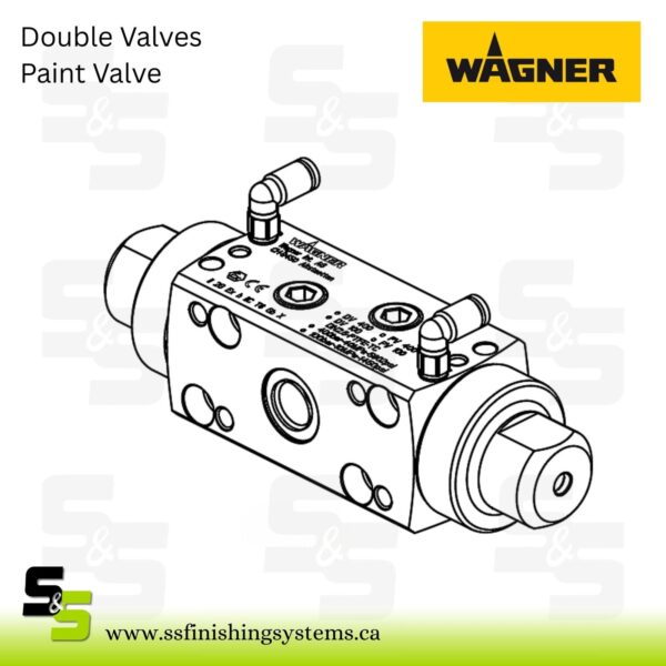 Paint valve (double)-PV 400-DN2.6-PTFE-SSt