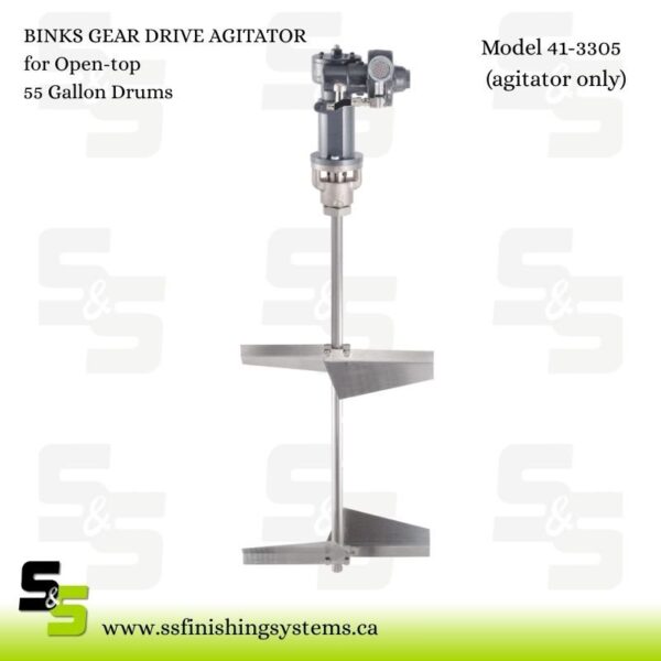 BINKS GEAR DRIVE AGITATOR for Open-top 55 Gallon Drums